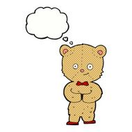 cartoon teddy bear with thought bubble N74