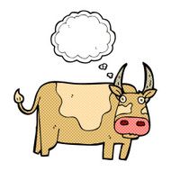 cartoon bull with thought bubble N24