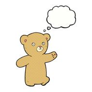 cartoon teddy bear with thought bubble N81