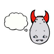 cartoon bomb with thought bubble N15
