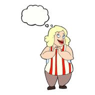 cartoon happy cook with thought bubble N10