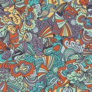 Abstract seamless hand-drawn pattern N5