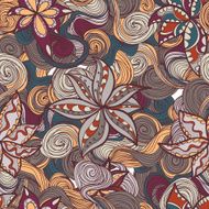 Abstract seamless hand-drawn pattern N6