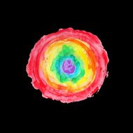 Rainbow Watercolor banner