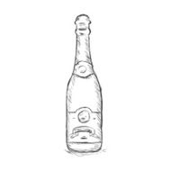 Vector Single Sketch Bottle N5