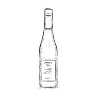 Vector Single Sketch Bottle N7