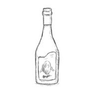 Vector Single Sketch Bottle N8