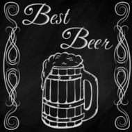 hand drawn sketch of beer N7