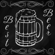 hand drawn sketch of beer N8