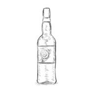 Vector Single Sketch Bottle N13