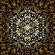 Greeting card with doily pattern N2