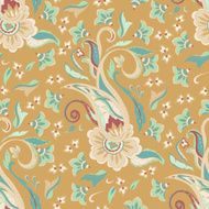 Hand-drawn paisley pattern Ethnic design Seamless background