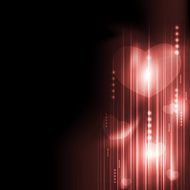 Valentine&#039;s Day romantic heart with technology