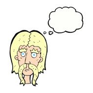 cartoon man with long mustache thought bubble N10