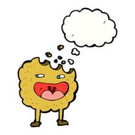 cookie cartoon character with thought bubble N10