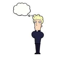 cartoon priest with thought bubble N9