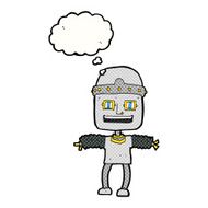 cartoon robot with thought bubble N170
