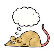 cartoon mouse with thought bubble N16