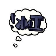 ink cartoon with thought bubble N2