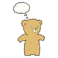 cute cartoon teddy bear with thought bubble N12