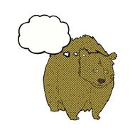 huge bear cartoon with thought bubble N2