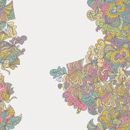 Abstract seamless hand-drawn border N9