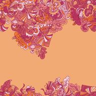 Abstract seamless hand-drawn border N10