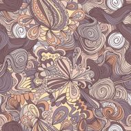 Abstract seamless hand-drawn pattern N14