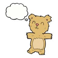 cartoon cute teddy bear with thought bubble N38