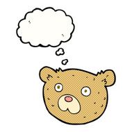 cartoon teddy bear with thought bubble N105
