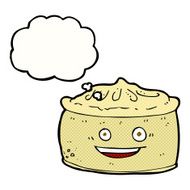 cartoon pie with thought bubble N2