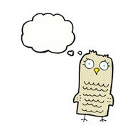 cartoon owl with thought bubble N64