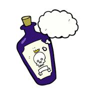 cartoon poison with thought bubble N2