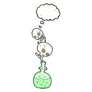 cartoon potion with thought bubble N2