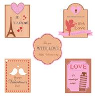 Vector collection of valentines day design
