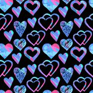 Seamless pattern with hearts N13