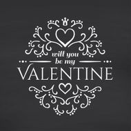 Happy Valentines Day Blackboard background N3