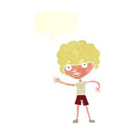 cartoon sporty person with speech bubble N10