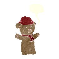 cartoon teddy bear with speech bubble N64