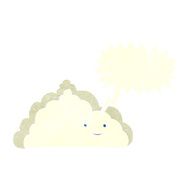 cartoon cloud with speech bubble N18