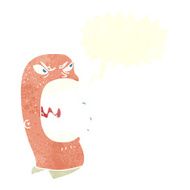 cartoon furious man shouting with speech bubble N10
