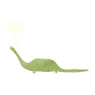 cartoon dinosaur with speech bubble N36