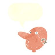 cartoon balding man with speech bubble N18