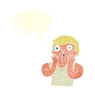 cartoon shocked gym man with speech bubble N18