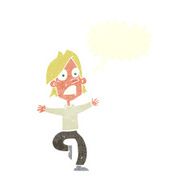cartoon panicking man with speech bubble N18