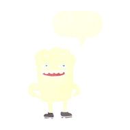 cartoon tooth with speech bubble N17