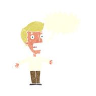 cartoon screaming man with speech bubble N10