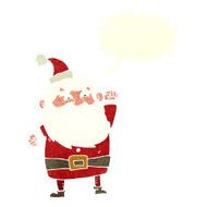 cartoon santa claus with speech bubble N185