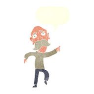 cartoon sad old man pointing with speech bubble N10
