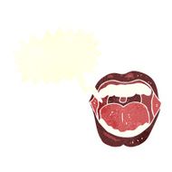 cartoon mouth with speech bubble N2